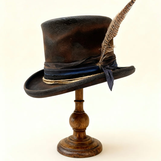 Edgy Distressed Top Hat – Billy the Kid Inspired
