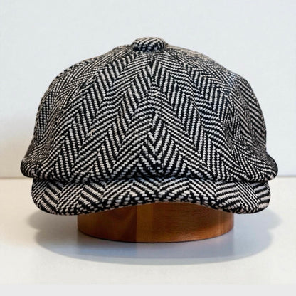 Newsboy Winter Cap – Peaky Blinders Wool Baker Hat – Vintage Gangster Men’s Headwear