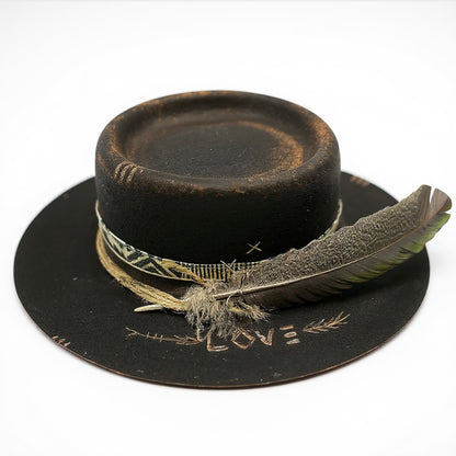The Carolina –  Black Bohemian Felt Hat
