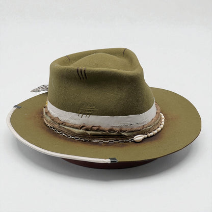 The Mantaro Fedora – Green Modern Nomad Wool Felt Hat