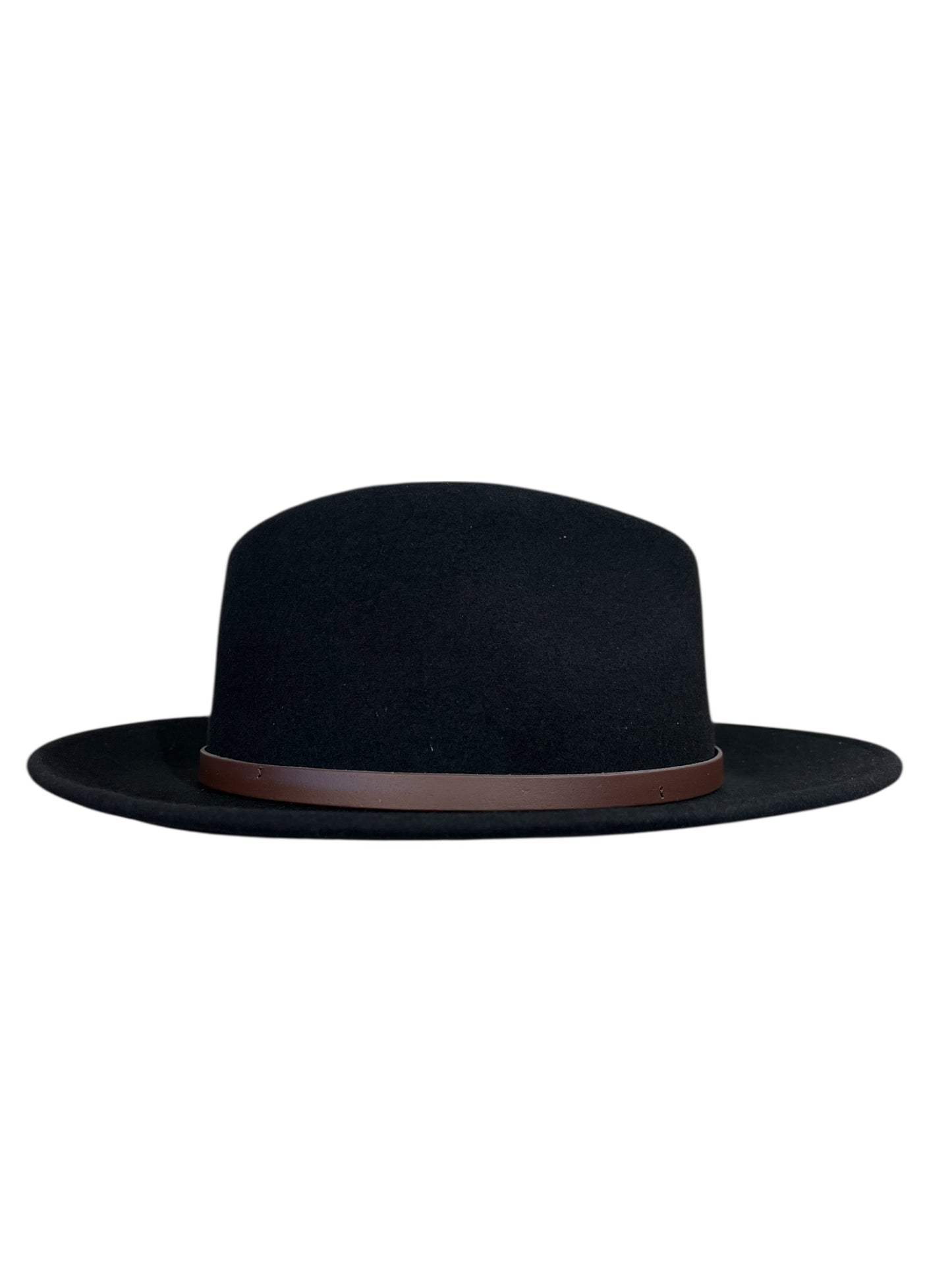 Classic Teardrop Fedora Hat – Foldable, Waterproof & Flexible Indiana Jones Wool Felt Hat in Black