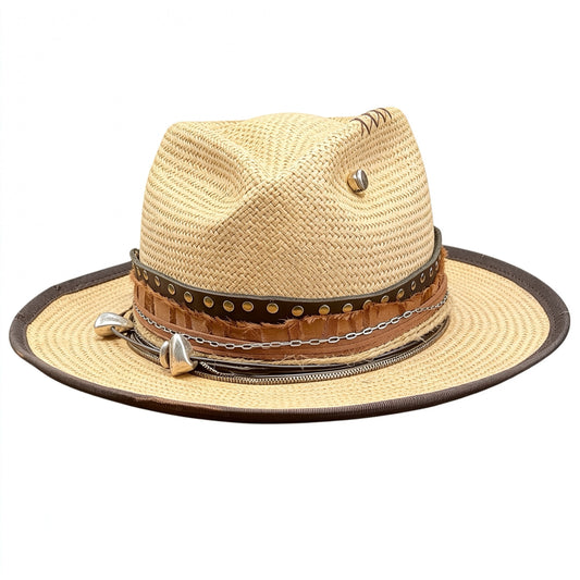 Straw Medium Brim Fedora Hat – Summer Hat