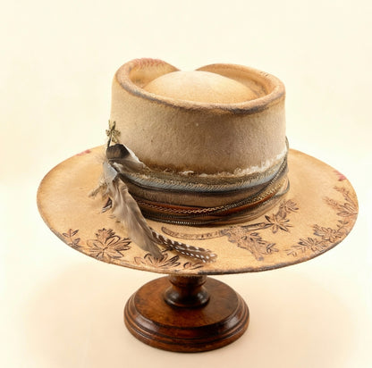 The Anisoptera — Hand-Burned Fedora Hat