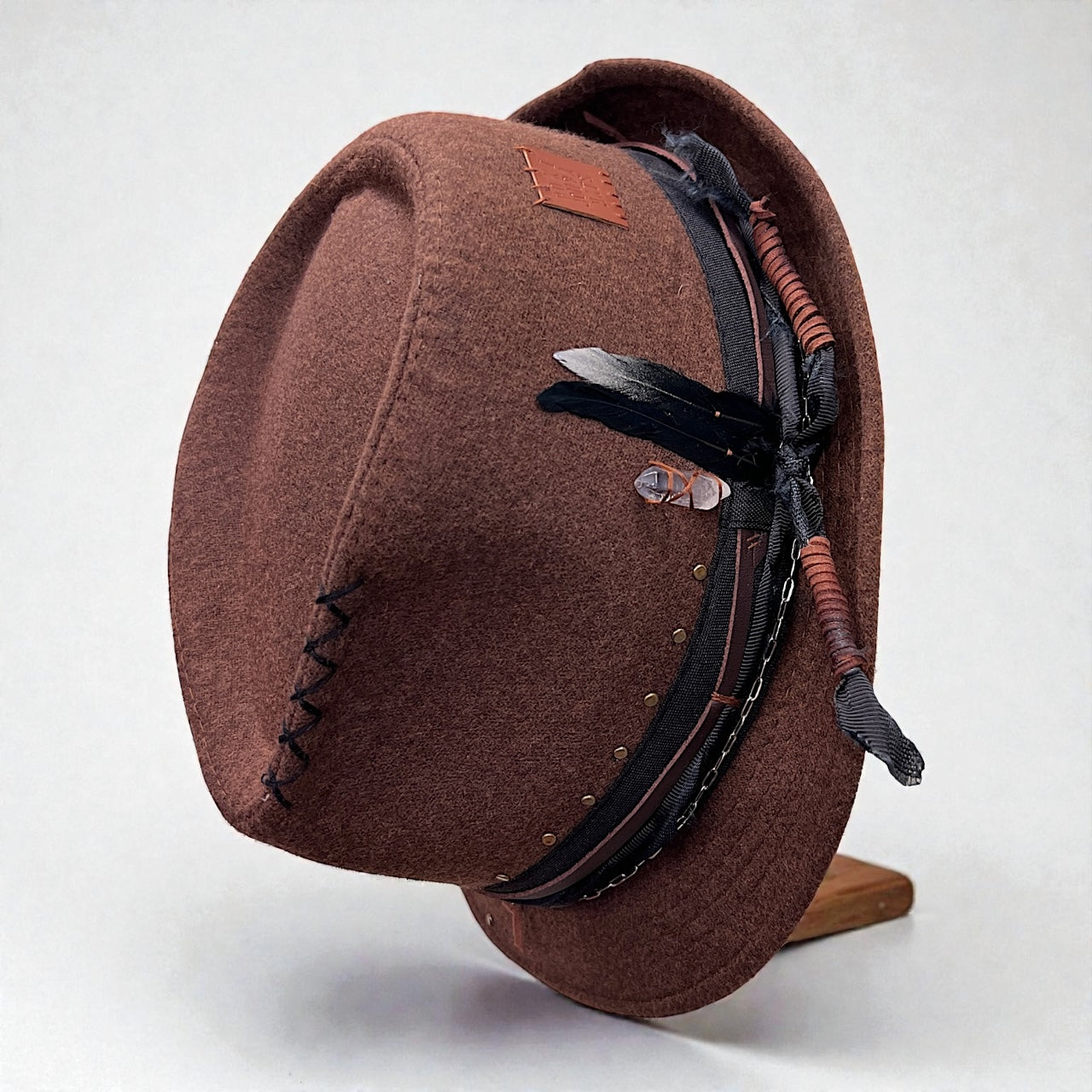 Boho Rock Style Wool Fedora Hat – Short Brim Collection