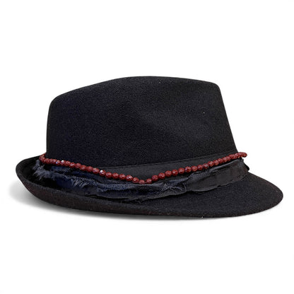 Bohemian Wool Fedora Hat – Short Brim Collection