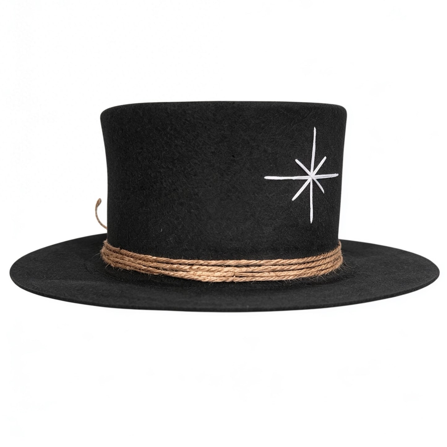 Tulum – Wool Felt Top Hat in Black