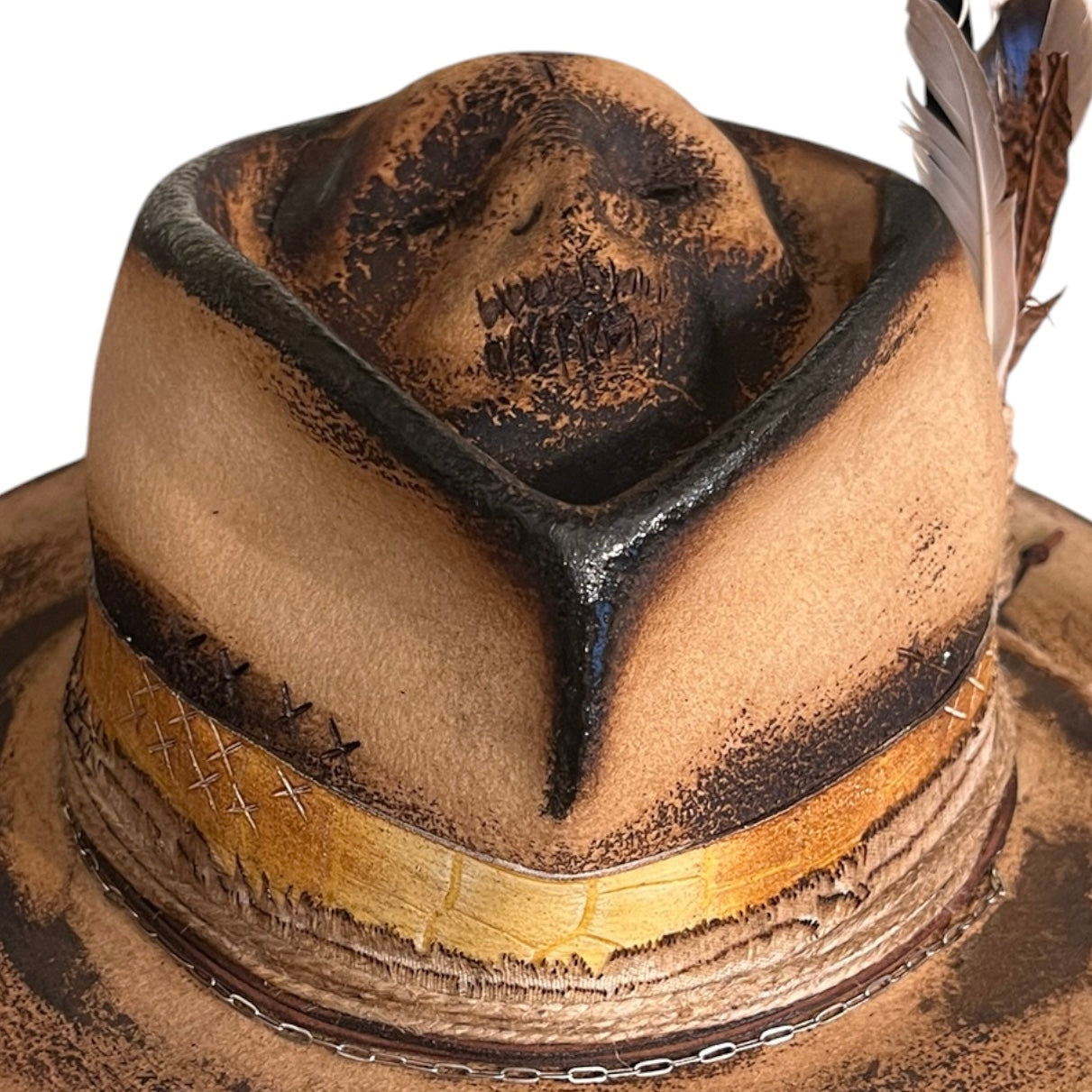 The Mateo – Vintage Skull Fedora Hat