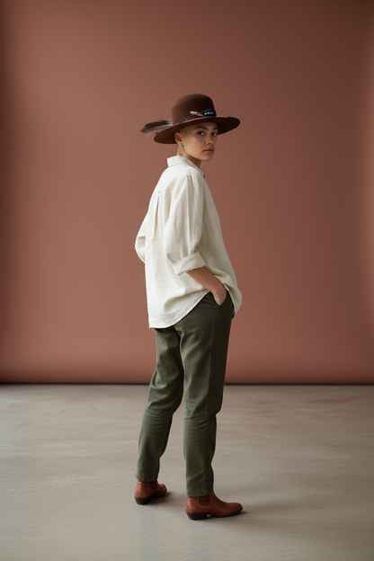 The Apache Hat  – Bohemian Open Crown Wool Felt Hat