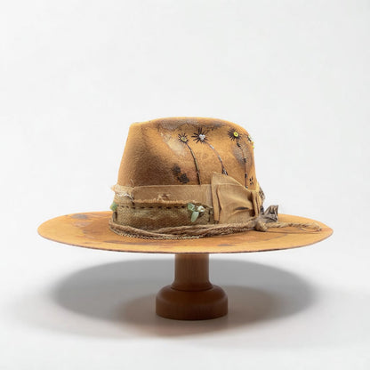 In Stock – Dreams of the Sahara – Premium Boho Chic Statement Felt Hat