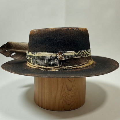 The Carolina –  Black Bohemian Felt Hat
