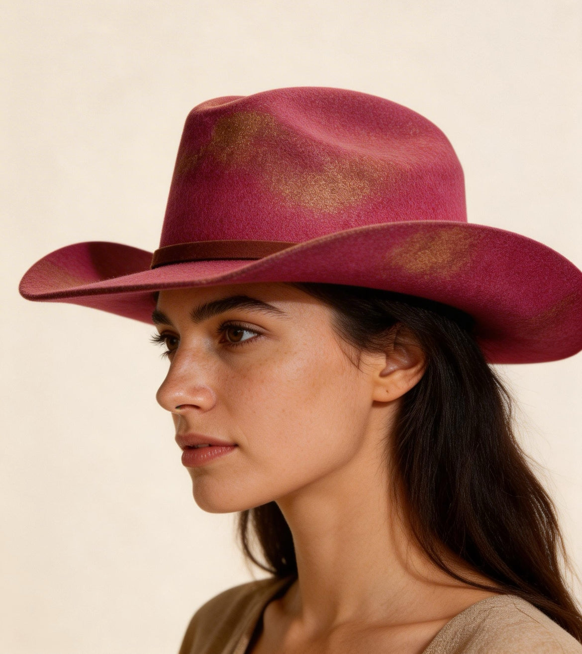 Shine baby in Fuchsia– Western Cowboy Hat