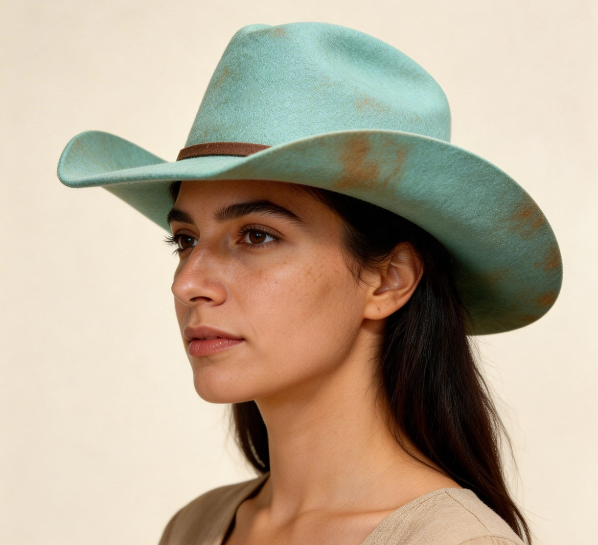 Shine baby in Turquoise– Western Cowboy Hat