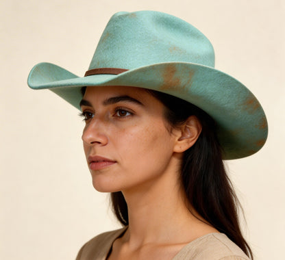 Shine baby in Turquoise– Western Cowboy Hat