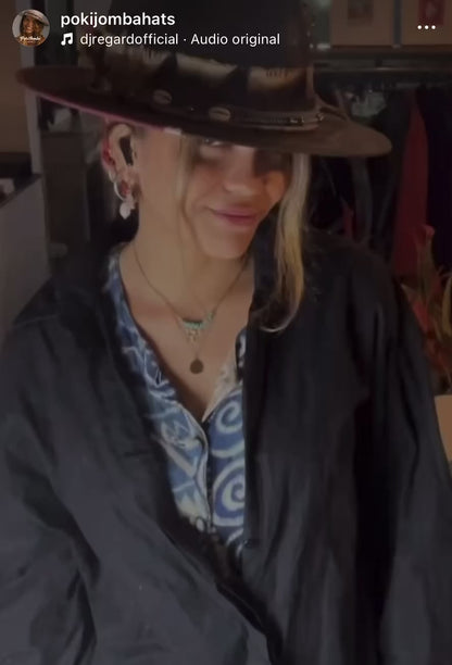 Mexican Soul Mystic Amulet Felt Hat – Handmade Vintage Bohemian Hat