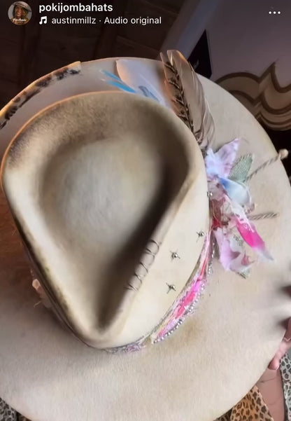 Oh, I’m Burning” Brown Felt Fedora Hat