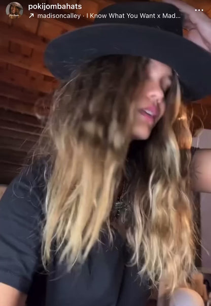 Jacky – Vintage Style Black Felt Hat