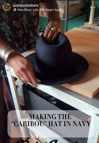 The Caribou – Classic Wide Brim Wool Felt Fedora Hat | Unisex Timeless Style