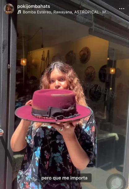 In Stock – Chloe – Round Crown Wool Felt Hat