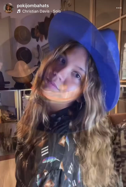 The Clara Statement Felt Fedora – Handmade Boho Chic Hat