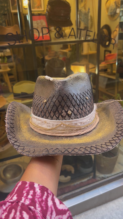 In Stock – Mystic Soul – Rare Vintage Handmade Statement Cowboy Hat