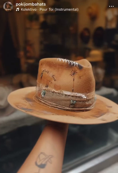 Dreams of the Sahara – Premium Boho Chic Statement Felt Hat