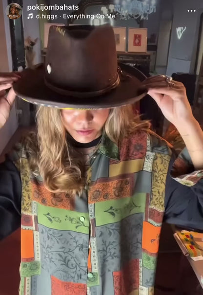 One Love Classic Fedora Felt Hat – Handmade Bob Marley Inspired Hat